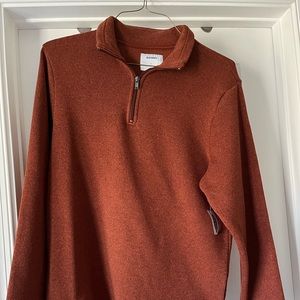 NWT Old Navy Rust Long Sleeve 1/4 Zip